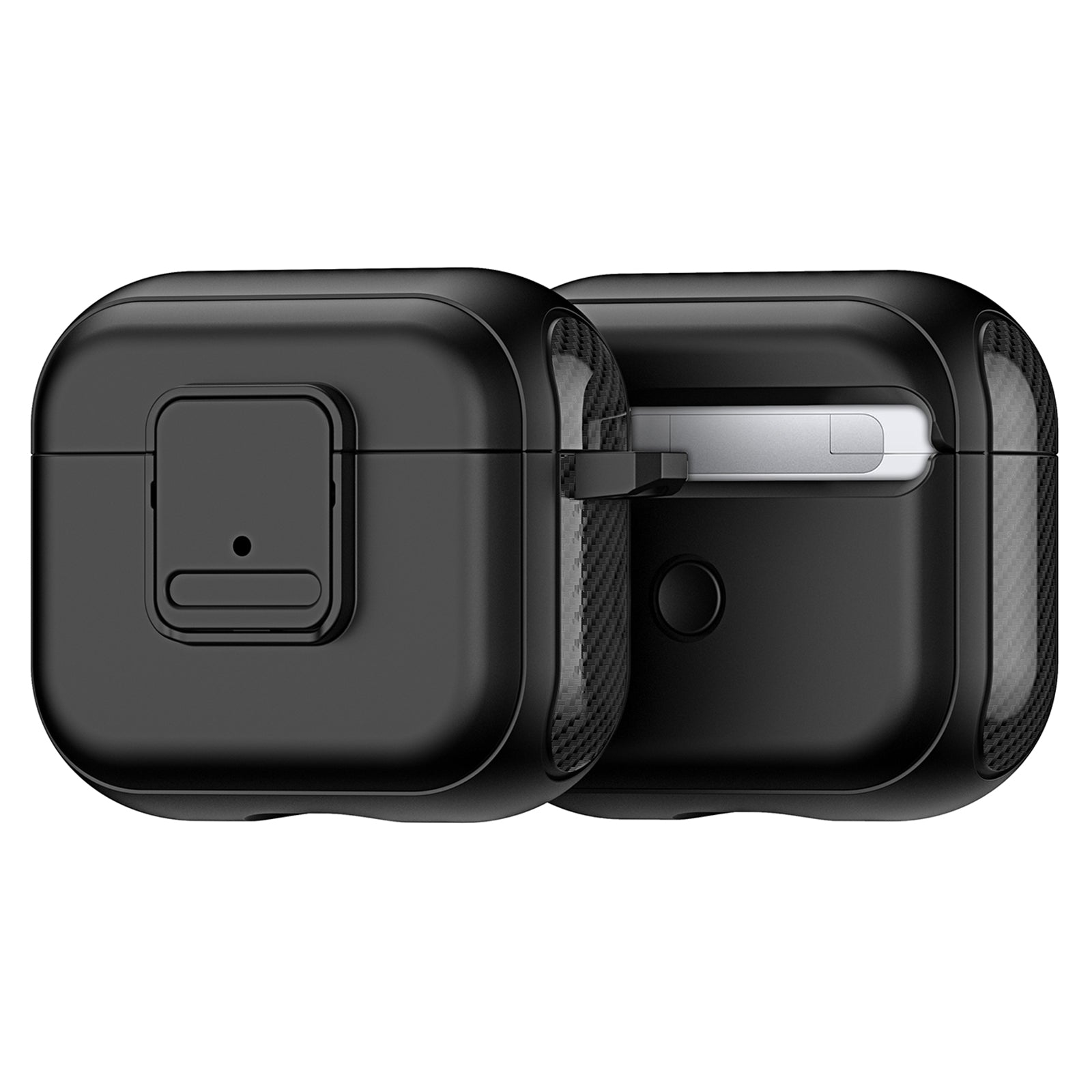 DUX DUCIS PECJ Series for Apple AirPods 3 Earphone Case Cover TPU and PC Material with Carabiner DUX DUCIS PECJ Series for Apple AirPods 3 Earphone Case Cover TPU and PC Material with Carabiner